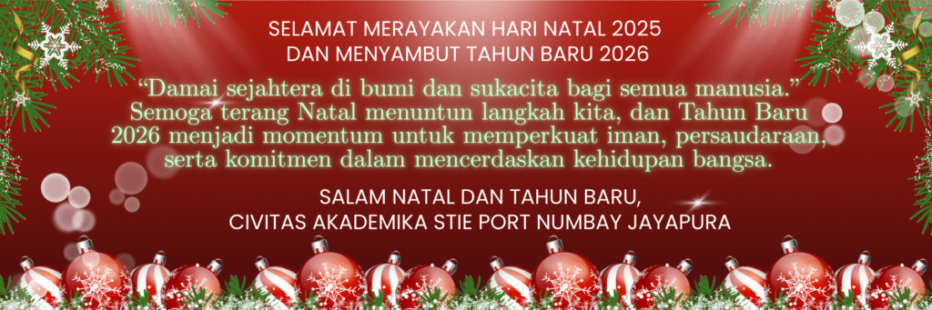 Merah Hijau Modern Ucapan Selamat Natal dan Tahun Baru Email Header(1)